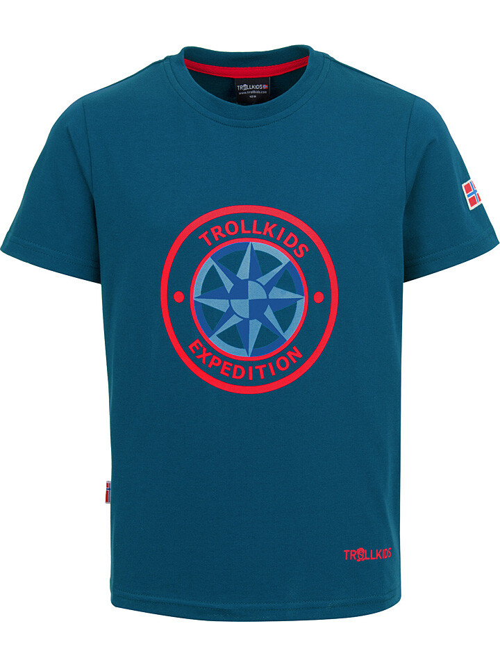 

Спортивная футболка Trollkids Funktionsshirt Windrose, синий