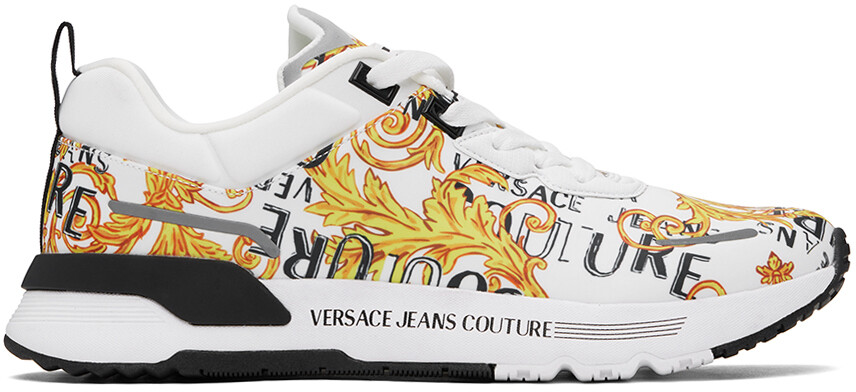 

Белые динамические кроссовки Versace Jeans Couture