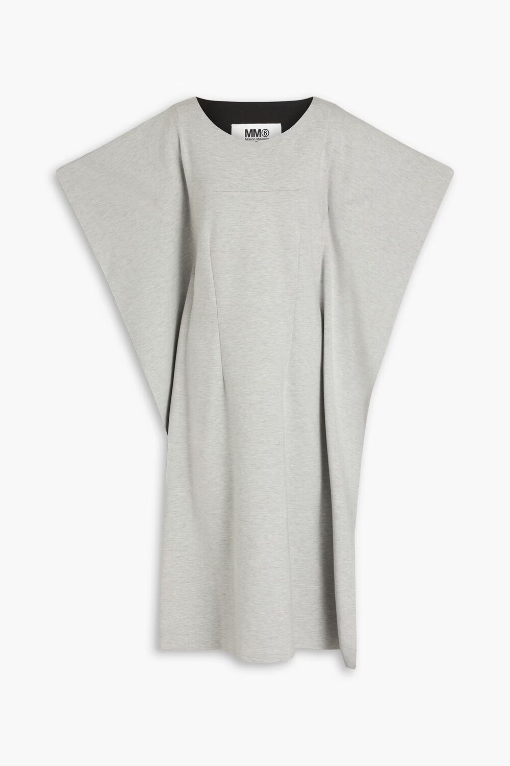 

Драпированное платье миди понте Mm6 Maison Margiela, светло-серый