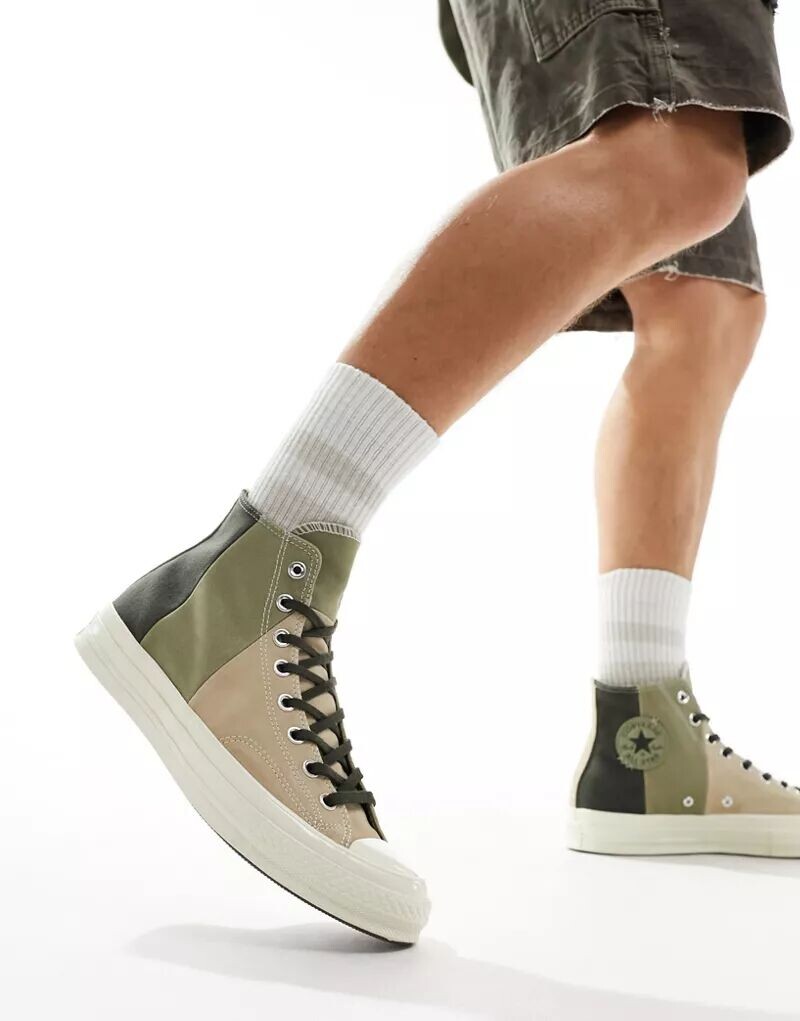 

Converse – Chuck 70 – кроссовки из замши и парусины зеленого цвета