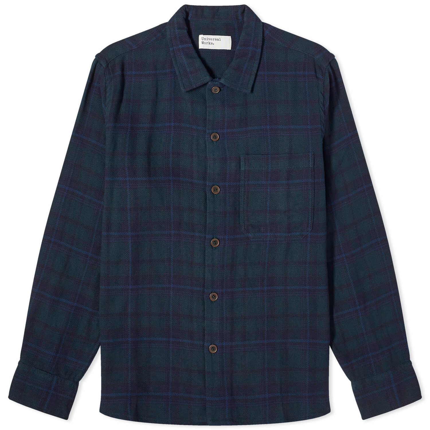

Рубашка Universal Works Check Op Work Overshirt, темно-синий