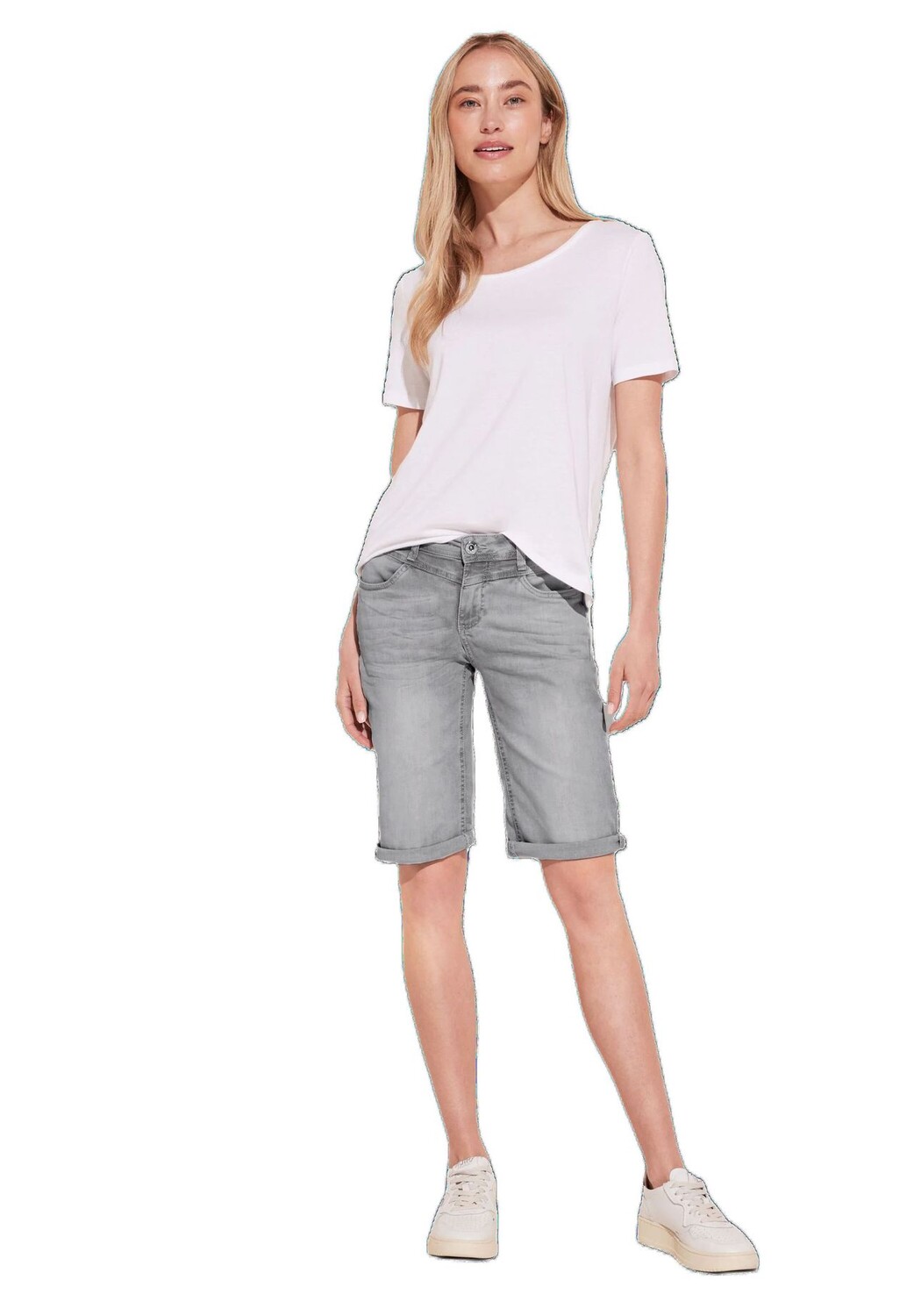 

Джинсовые шорты «Style Jane» с боковыми карманами женские Street One, цвет Light Grey