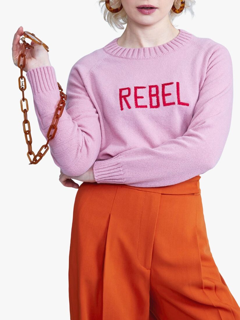 

Джемпер унисекс Rebel Fund, светло-розовый