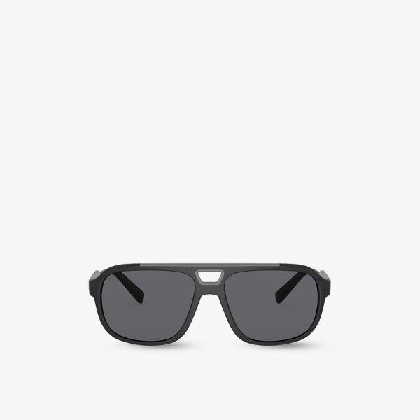 

Солнцезащитные очки dg6179 в нейлоновой оправе-пилоте Dolce & Gabbana, черный