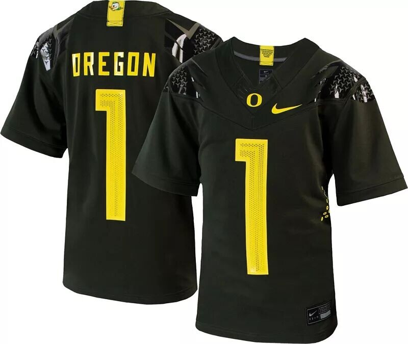 

Черная футбольная майка Nike Youth Oregon Ducks #1 Untouchable Game