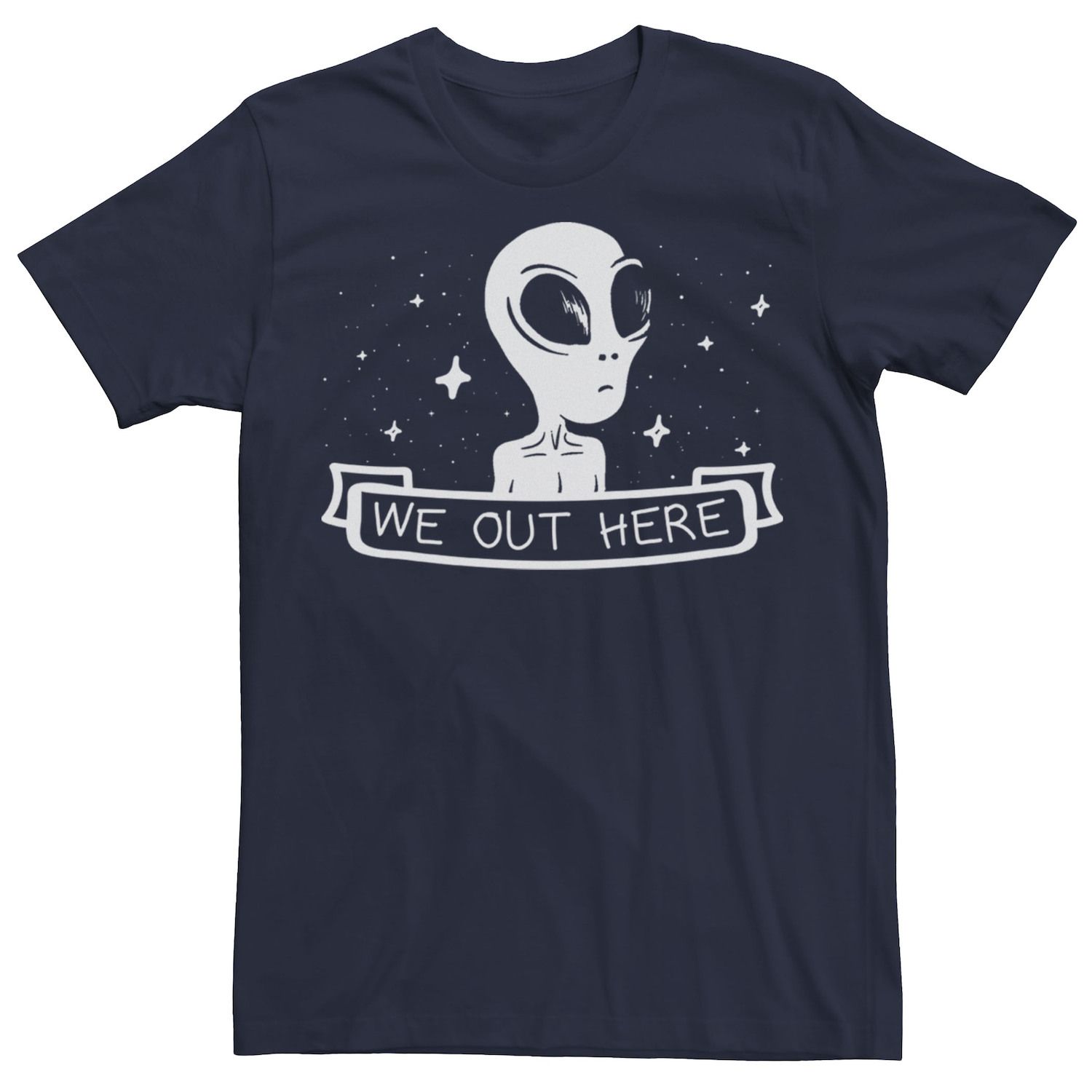 Мужская модная футболка We Out Here Alien Licensed Character