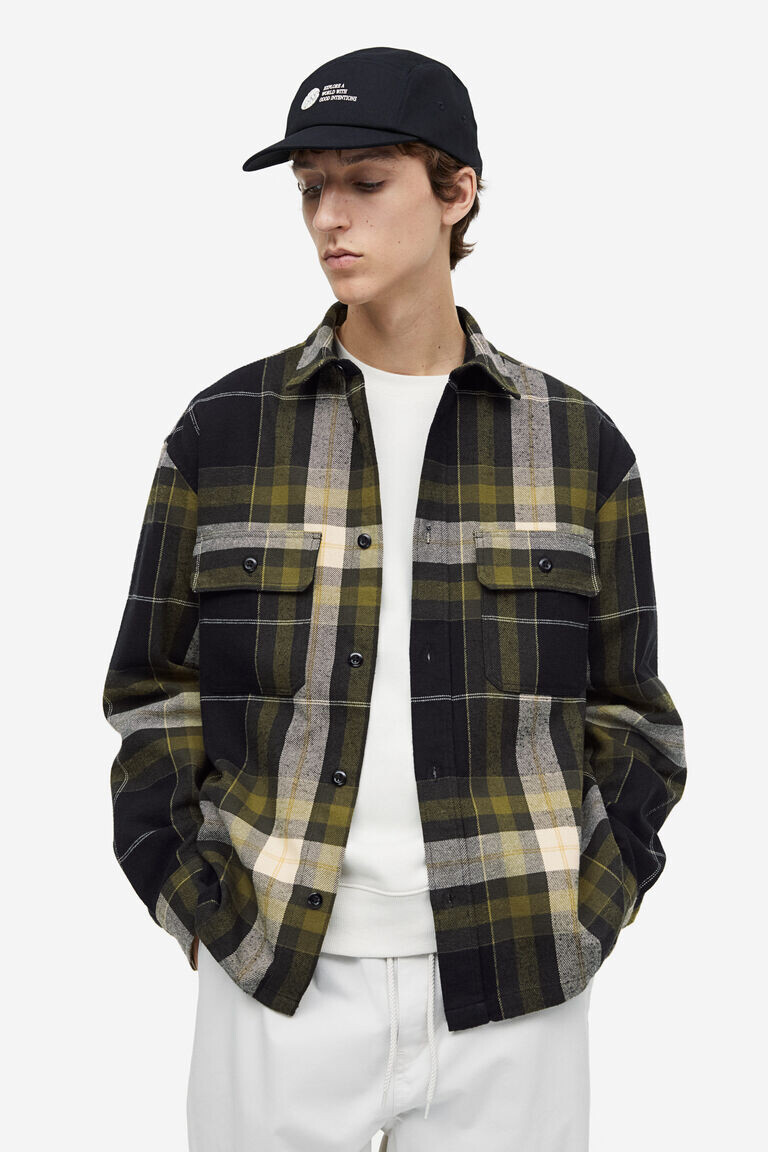 

Верхняя рубашка свободного кроя H&M, зеленый