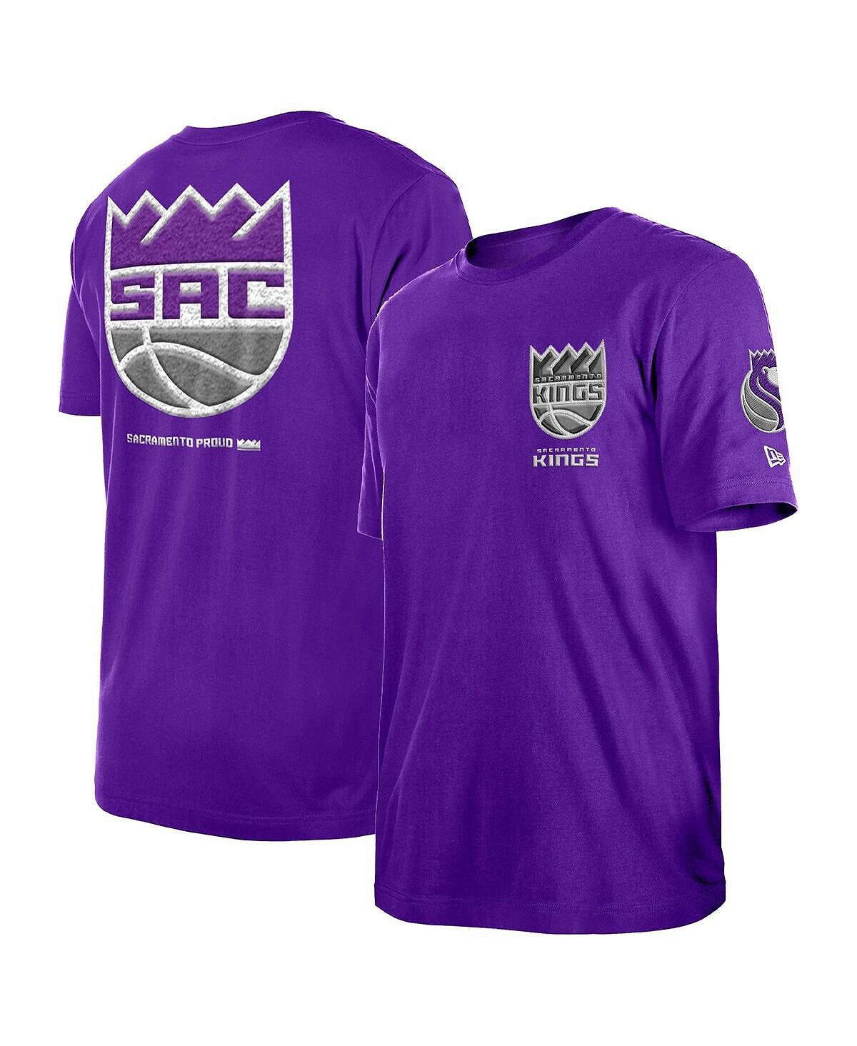 

Мужская фиолетовая футболка Sacramento Kings 2022/23 City Edition Elite Pack New Era, Фиолетовый
