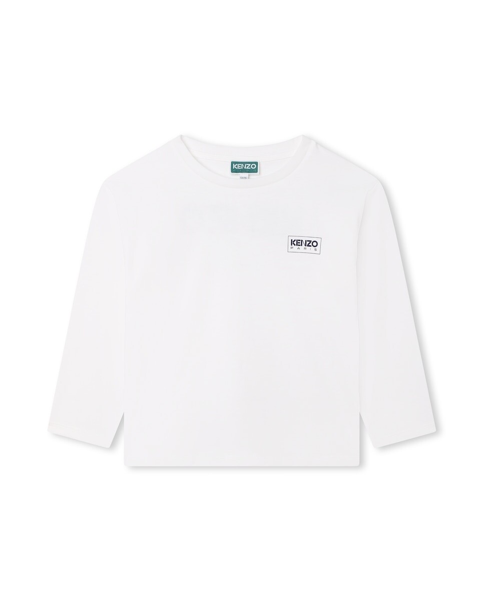 

Футболка из 100% хлопка с логотипом сзади Kenzo, белый