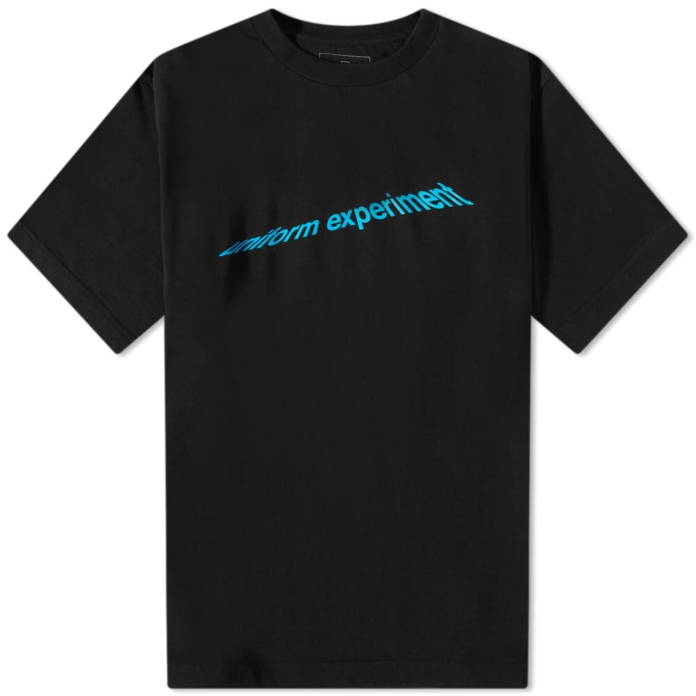 

Футболка с логотипом и запахом Uniform Experiment Authentic, черный