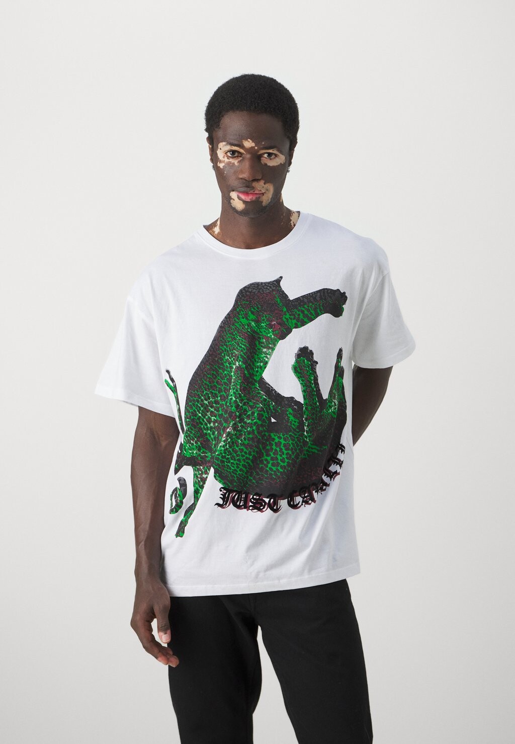 

Футболка с принтом Double Leopard Just Cavalli, белый