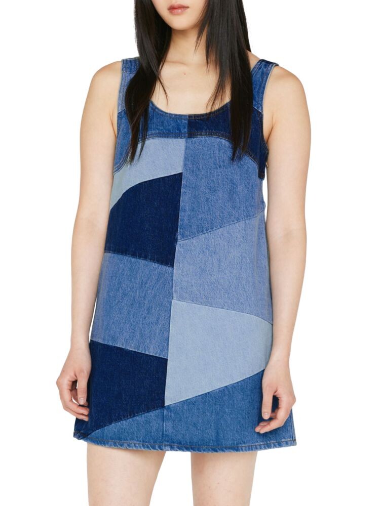 

Джинсовое мини-платье Atelier Patchwork Frame, цвет Blue Compilation