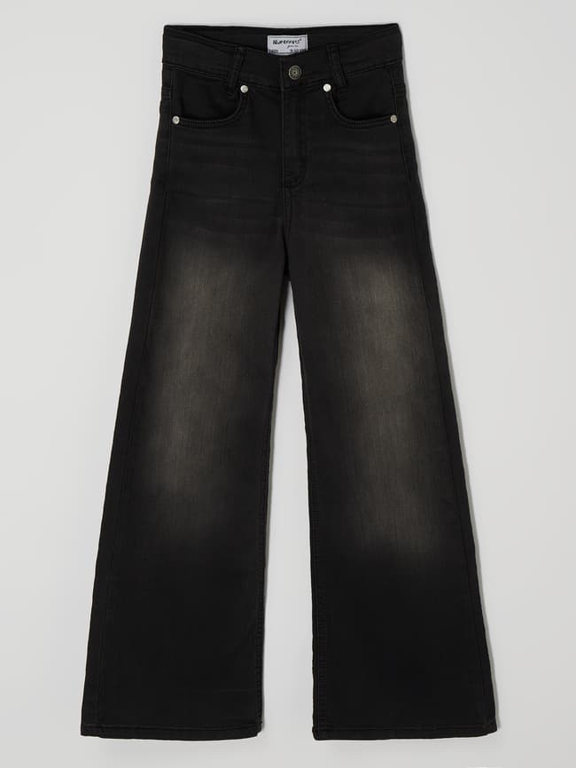 Широкие джинсы с эластичной резинкой Blue Effect, черный