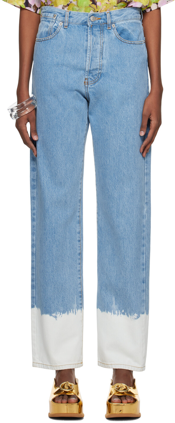 

Эксклюзивные синие джинсы Dries Van Noten SSENSE Piscos