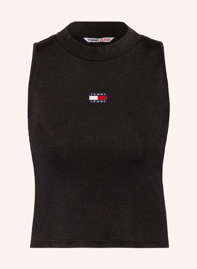 

Укороченный топ Tommy Jeans, черный