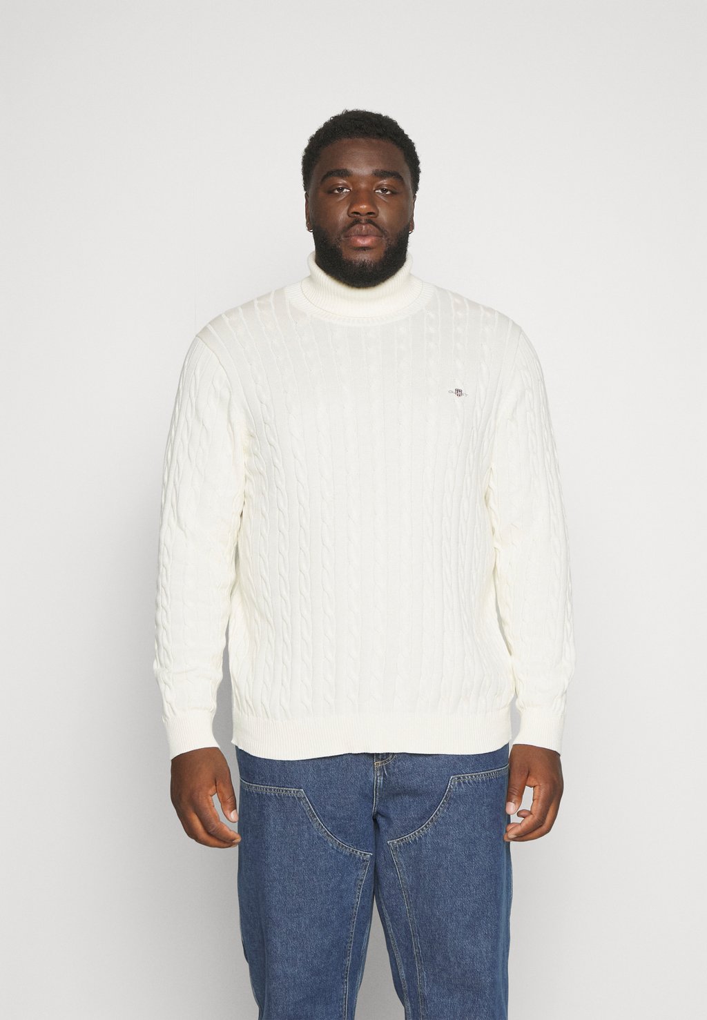 

Джемпер PLUS CABLE TURTLE NECK GANT, кремовый