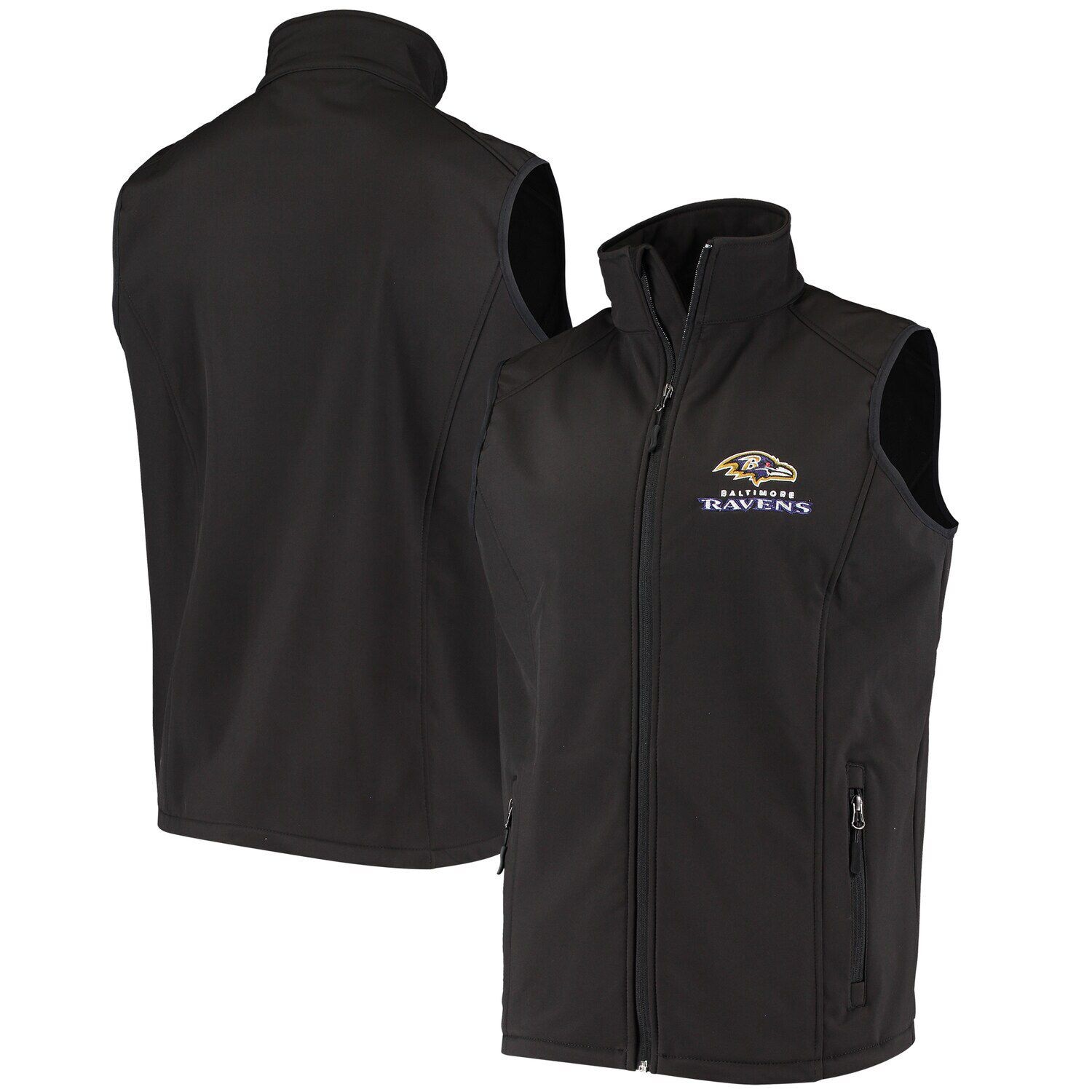 

Мужской жилет Dunbrooke Black Baltimore Ravens Circle Archer Softshell с молнией во всю длину