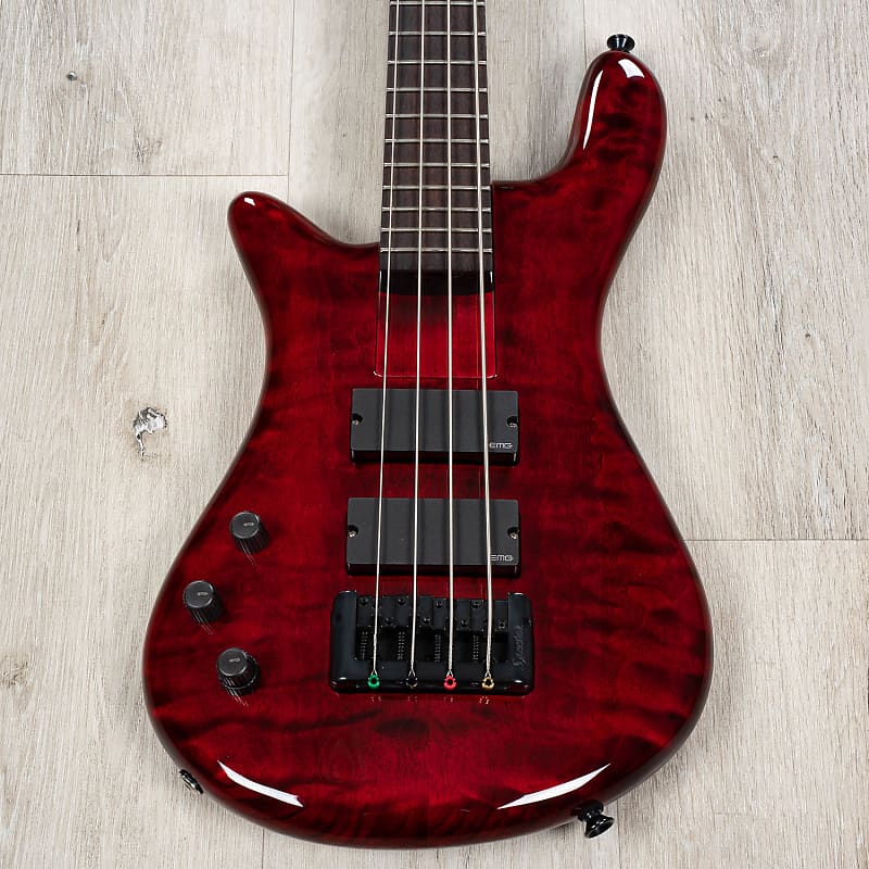 Басс гитара Spector Bantam 4 4-String Left-Handed Bass, EMG Pickups, Rosewood, Black Cherry цена и фото