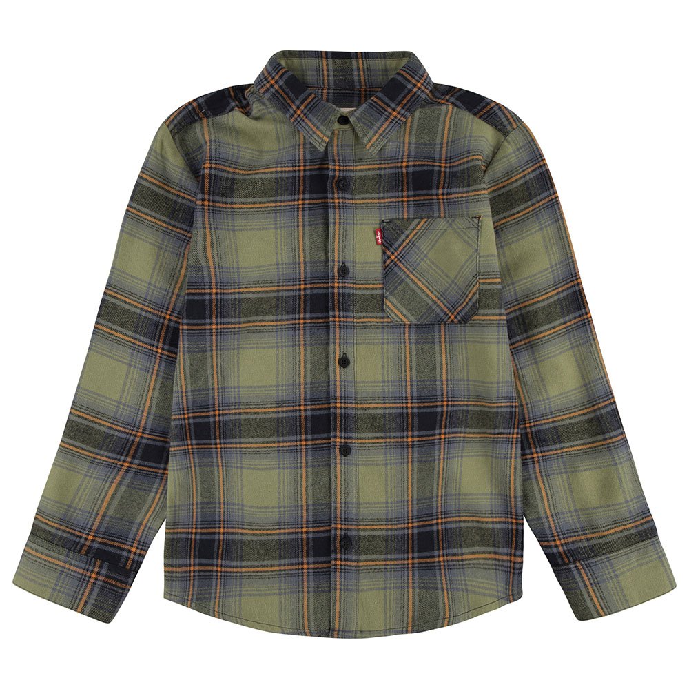 

Рубашка с длинным рукавом Levi´s Flannel One Pocket Teen, зеленый