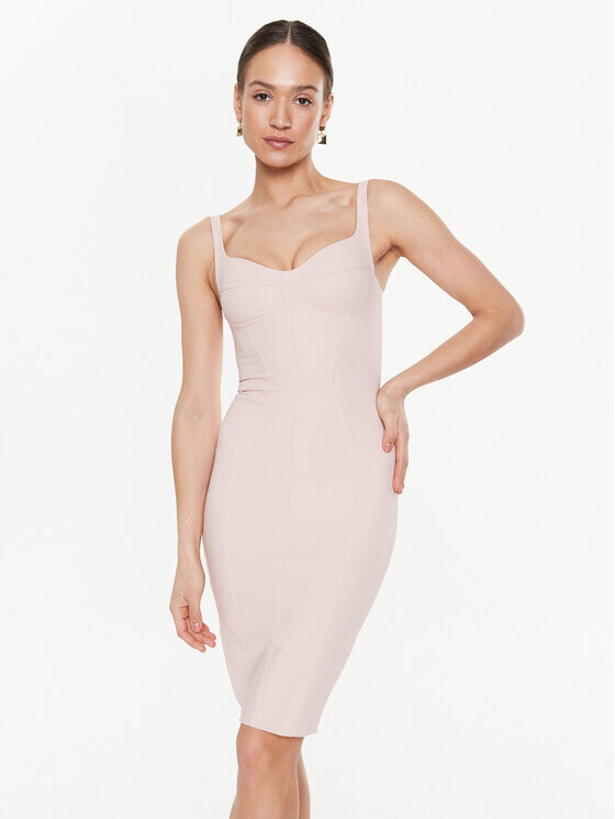 

Коктейльное платье узкого кроя Elisabetta Franchi, розовый