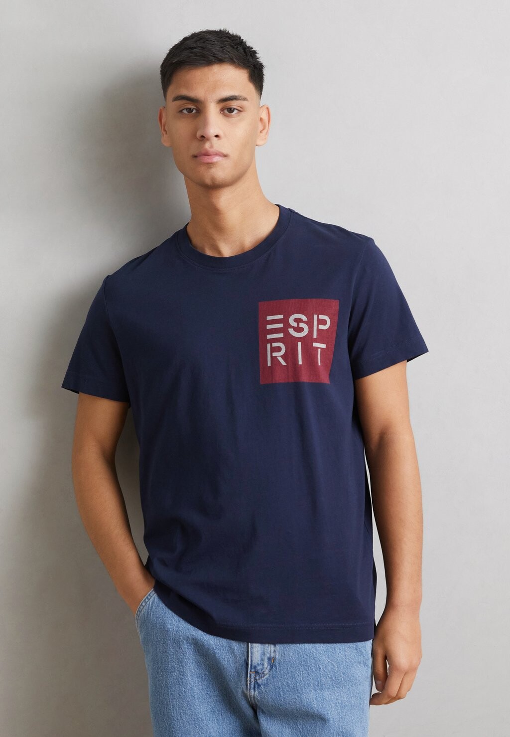 

Футболка с принтом Esprit, цвет navy