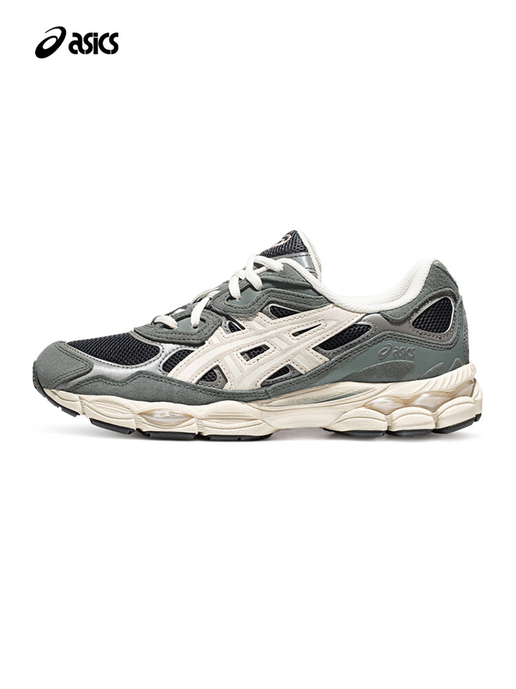 

Кроссовки спортивные Asics Gel-NYC в стиле ретро, зеленый / серый / бежевый