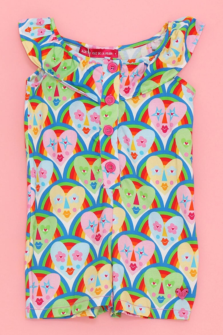 

Короткий комбинезон с фигурным узором Agatha Ruiz De La Prada, мультиколор