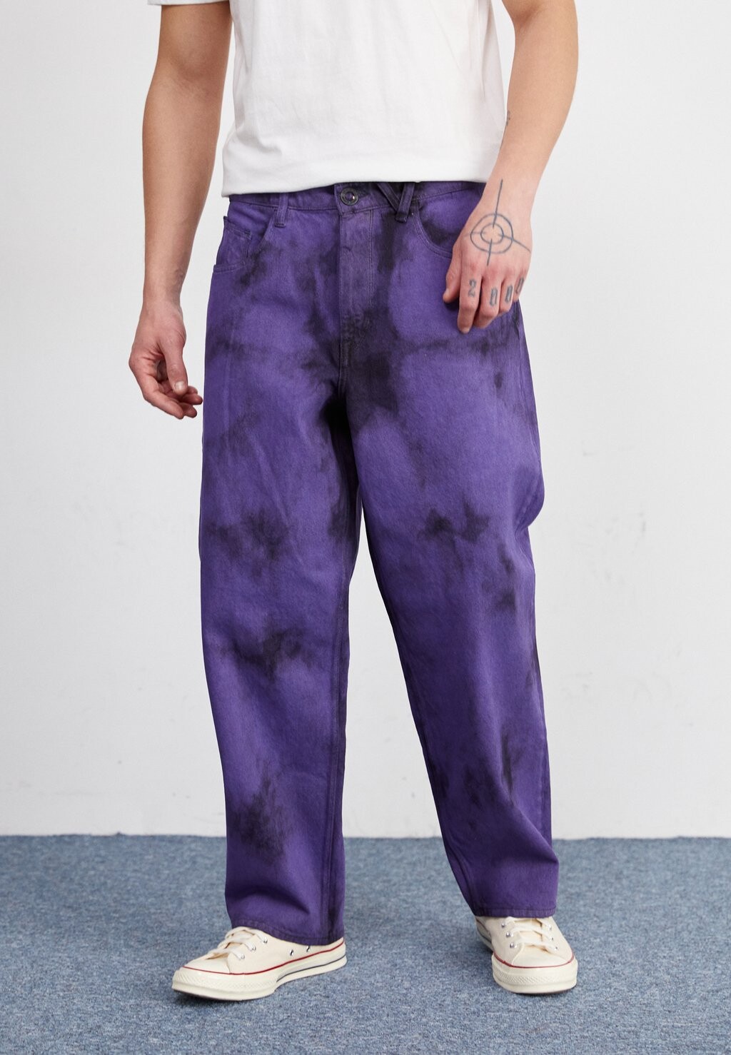 

Джинсы свободного кроя BILLOW Volcom, цвет deep purple