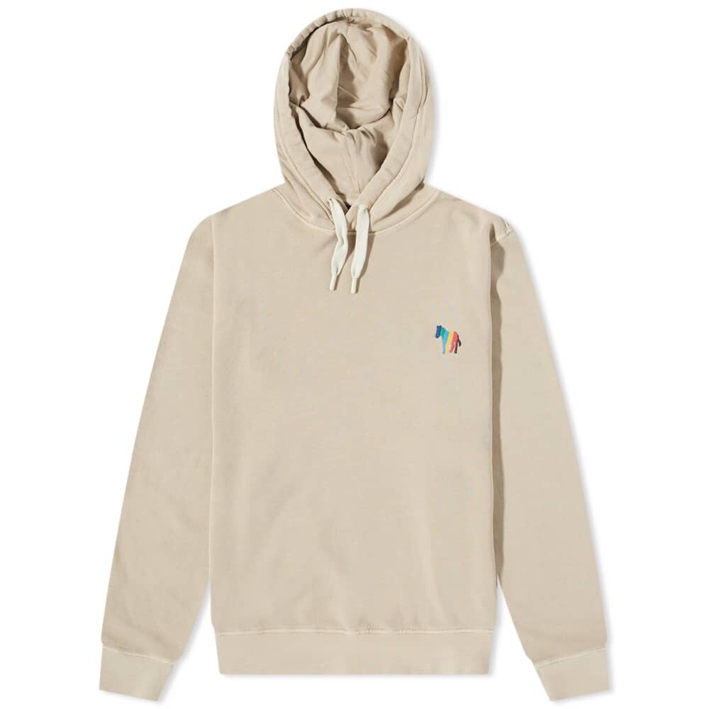 

Толстовка с капюшоном Paul Smith в широкую полоску и зеброй, серый
