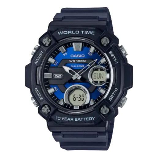 Часы Men's CASIO Fashion Stylish Sports 100m Waterproof Watch Mens, синий
