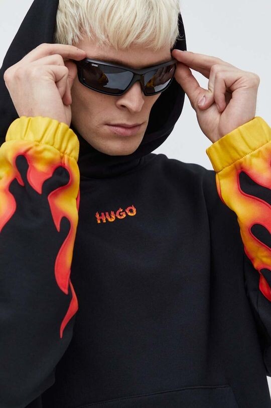 

Хлопковая толстовка Hugo, черный