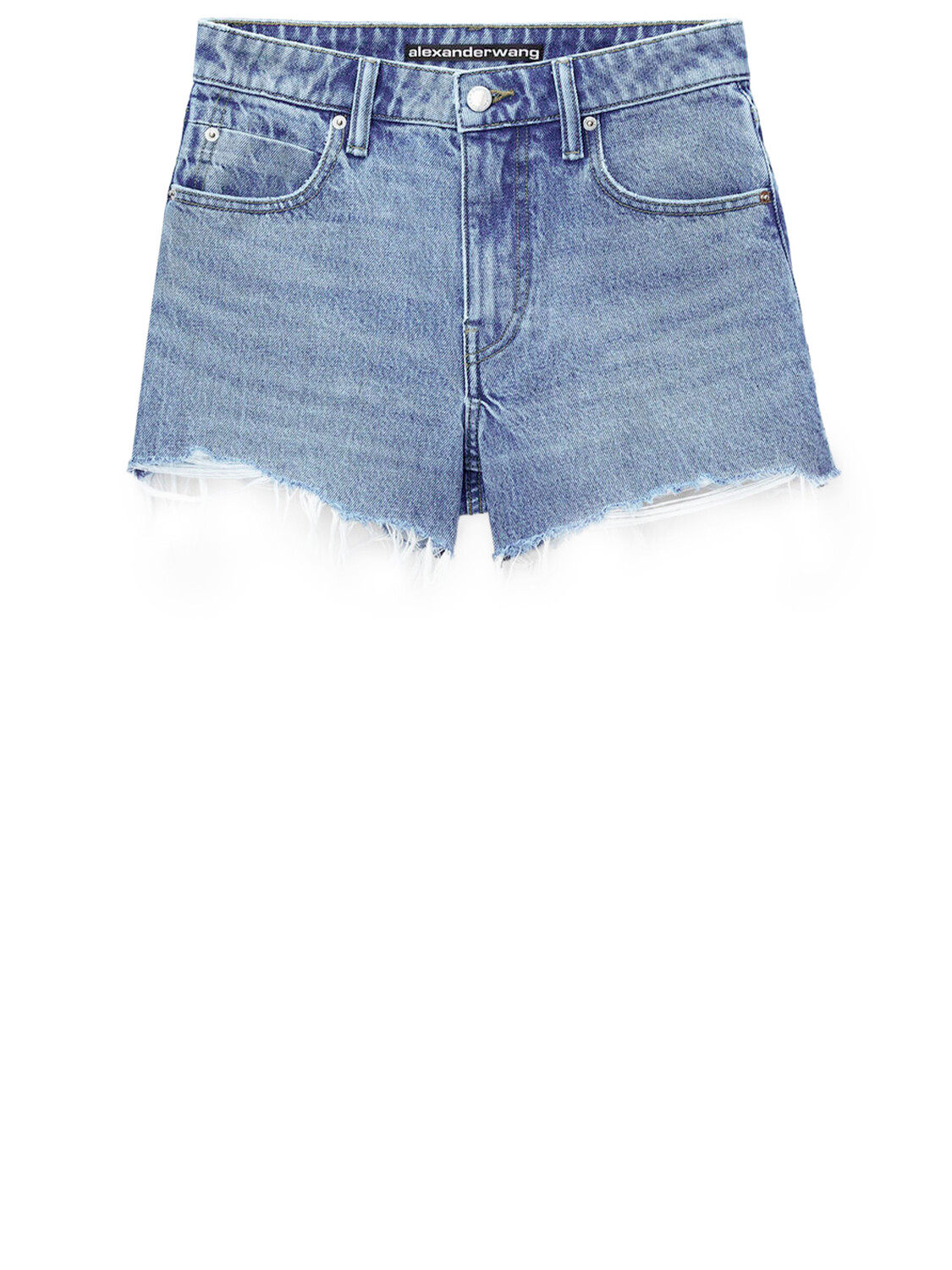 Шорты Alexander Wang Bite denim, синий