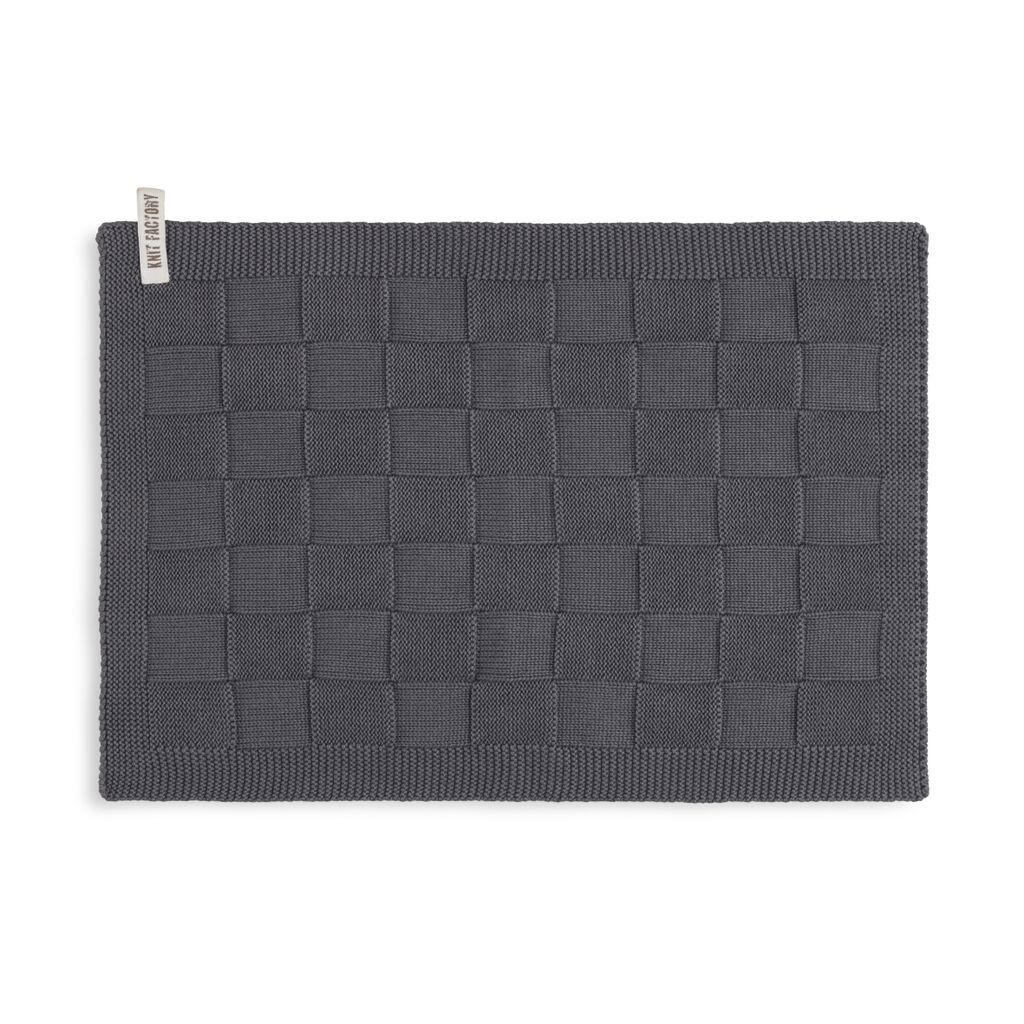 

Полотенце для гостей Knit Factory Ivy - антрацит - 40x30 см, темно-серый