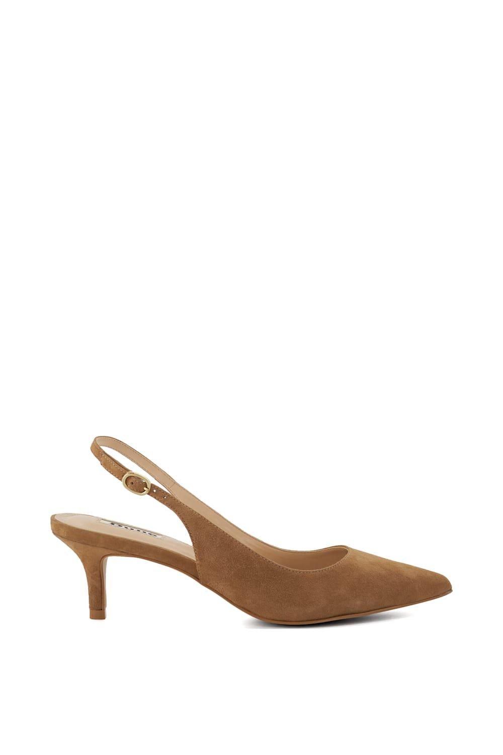Кожаные туфли на каблуке 'Celini' с ремешками Dune London, бежевый широкие корты dollis с заостренным двухсекционным носком wallis черный