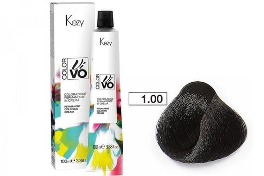 цена Краска для волос Kezy Color Vivo 100 мл 1.00 Черный