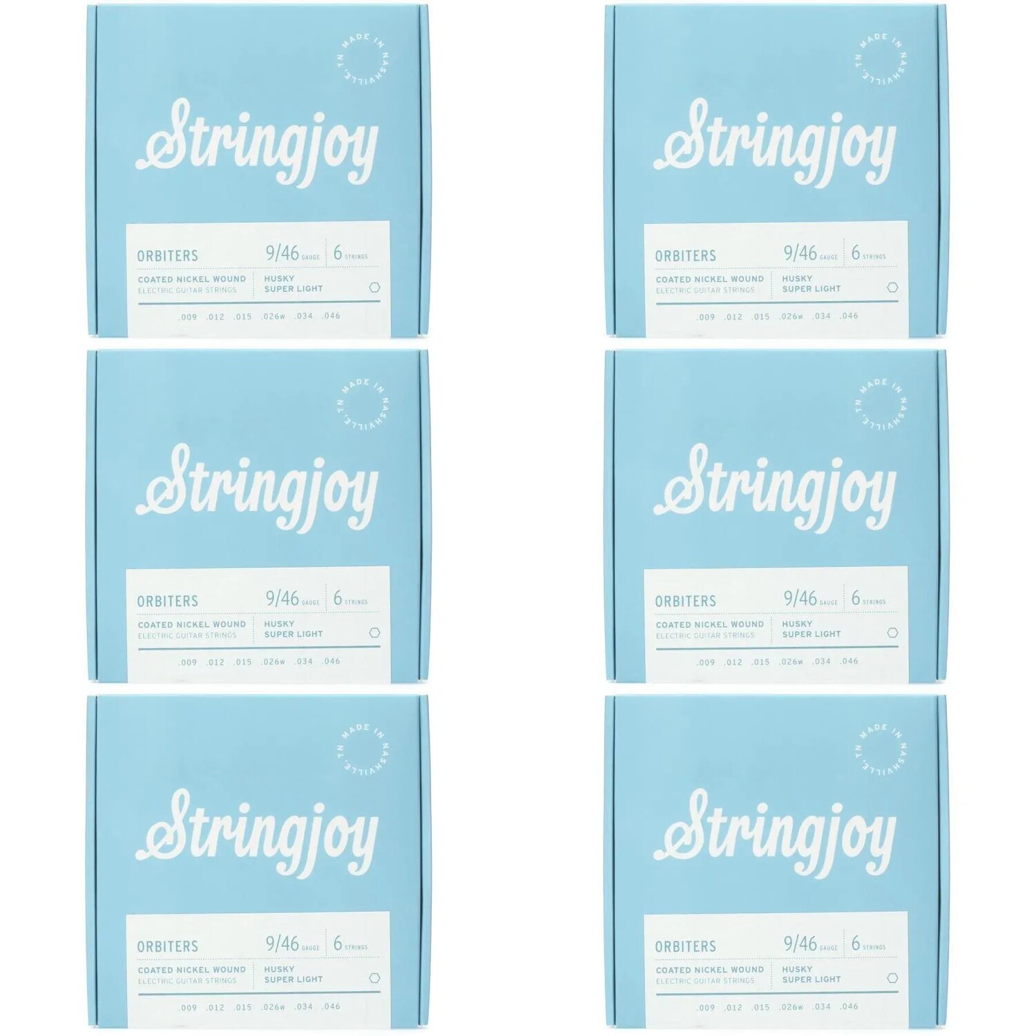 

Струны для электрогитары Stringjoy Orbiters Husky с никелированной намоткой — сверхлегкий калибр (6 шт.)