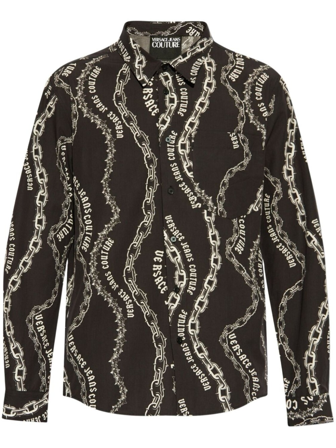 

Versace Jeans Couture рубашка Chain Couture, черный