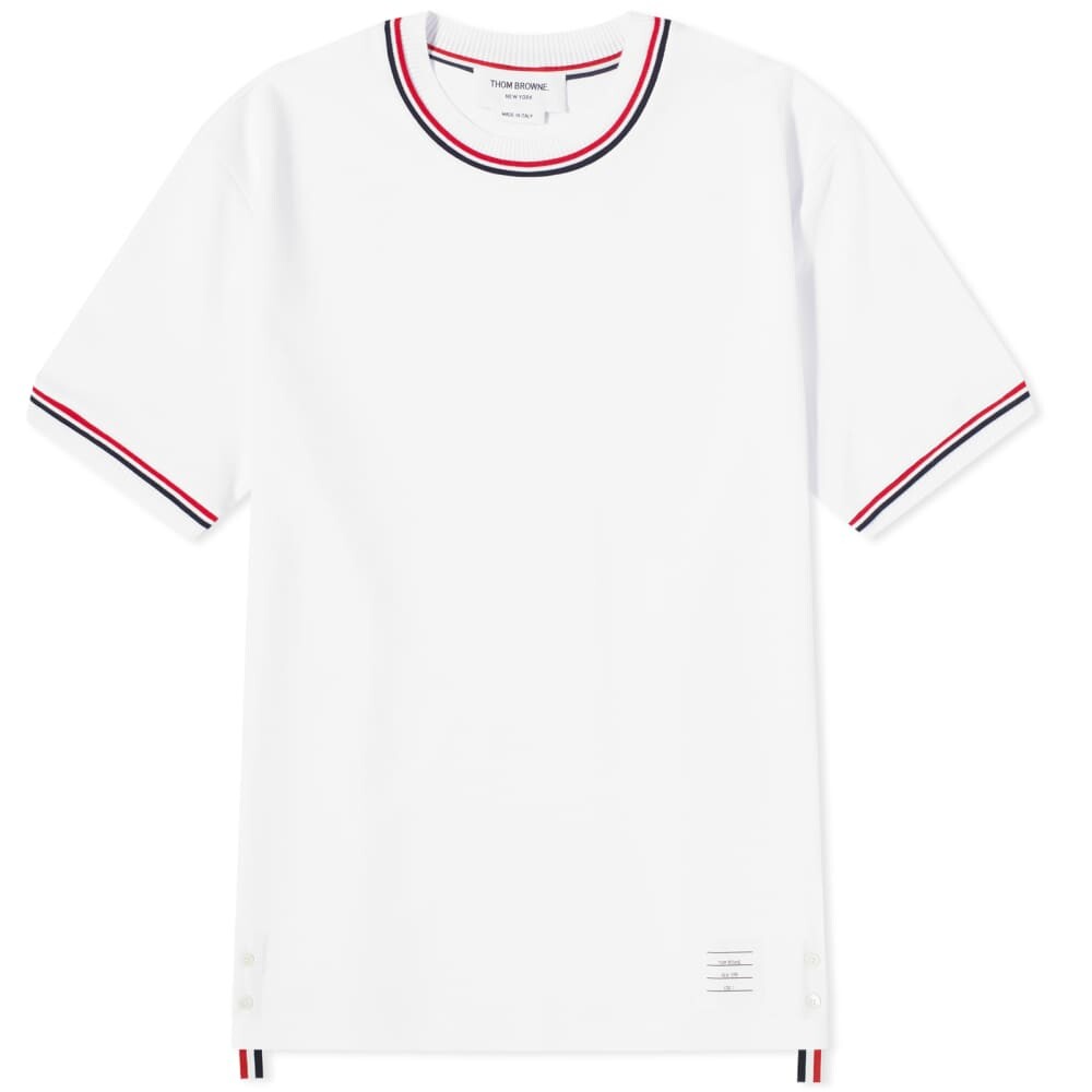 

Футболка с полосками Thom Browne, белый