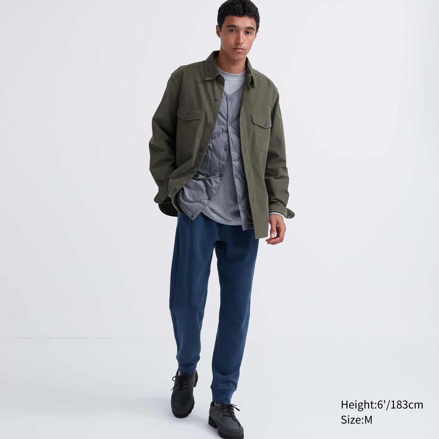 

Джоггеры UNIQLO эластичные, синий