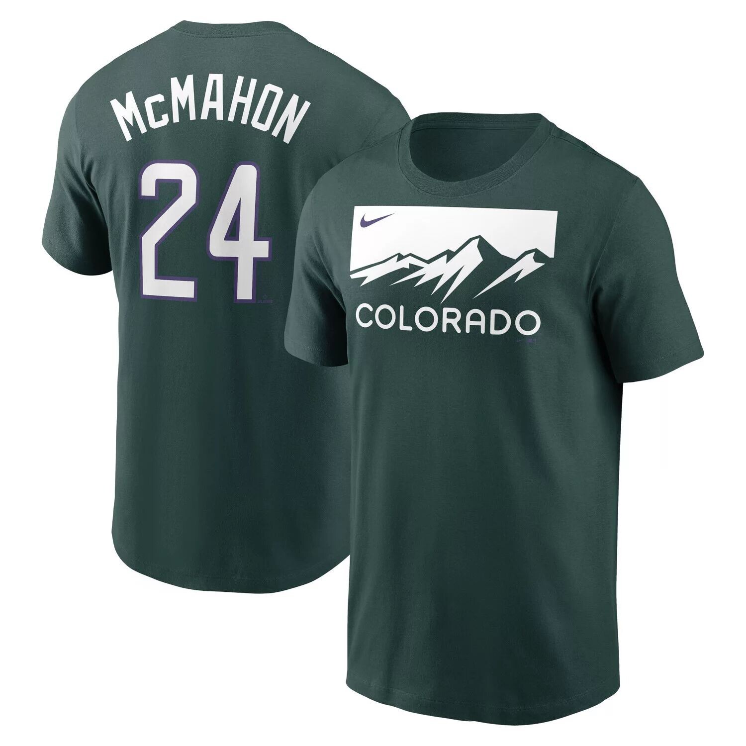 

Мужская футболка Ryan McMahon Green Colorado Rockies 2022 City Connect с именем и номером Nike