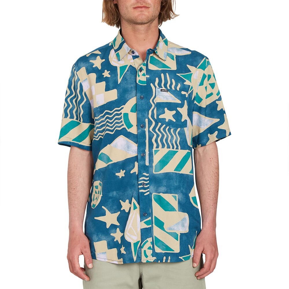 

Рубашка с коротким рукавом Volcom Hand Geo, синий