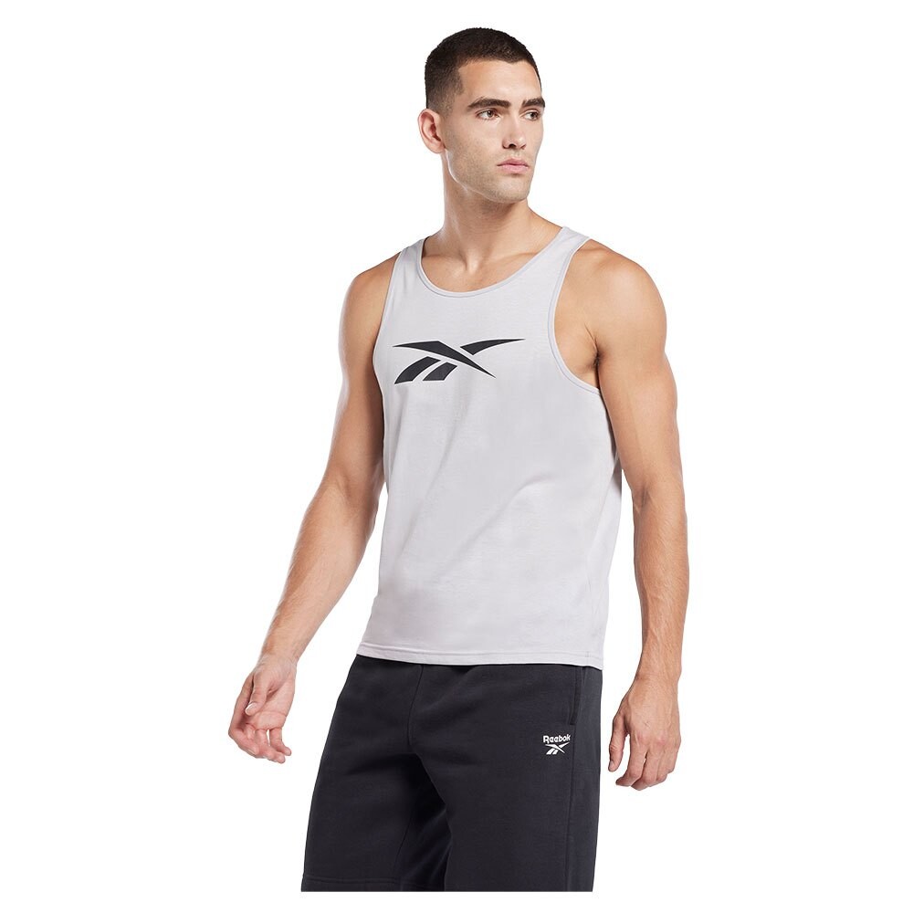 Футболка Reebok Graphic Series Vector, серый майка reebok te graphic vector tank женщины gn5632 xs