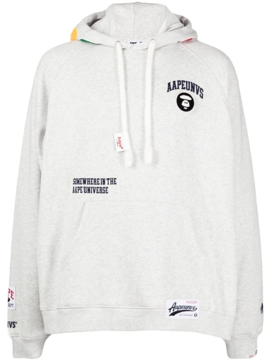 

Худи с логотипом AAPE BY *A BATHING APE, серый