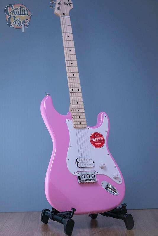 

Электрогитара Squier Sonic Stratocaster HT H Flash Pink