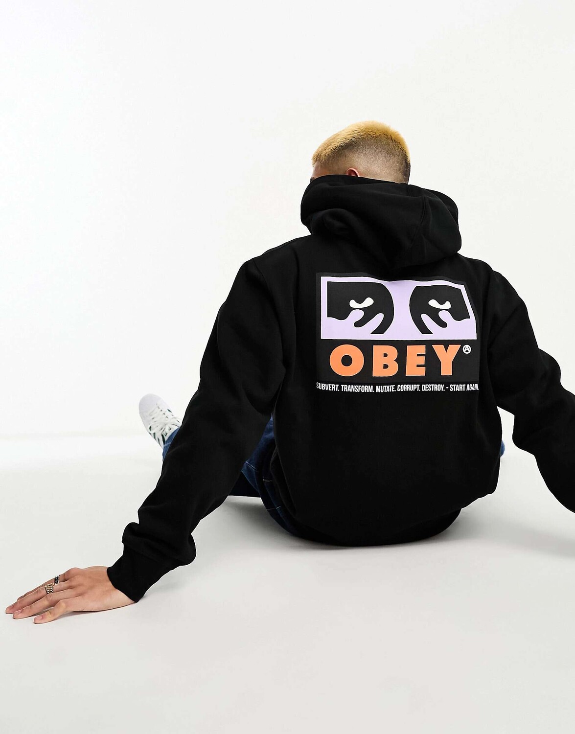 

Черное худи Obey Subvert, Черный