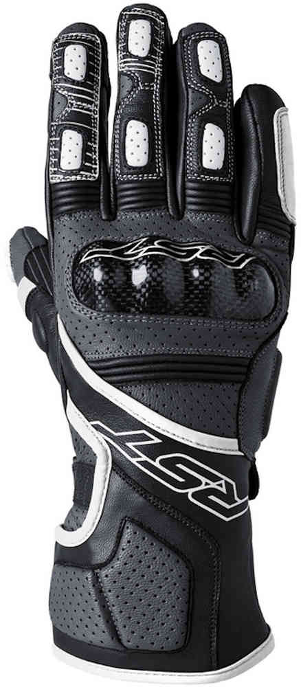 Мотоциклетные перчатки Fulcrum RST, черно-белый прямая поставка usb перчатки грелка для рук нагревательный коврик из углеродного волокна для лыжных перчаток
