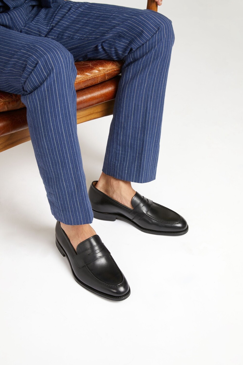 

Мужские кожаные лоферы Goodyear Penny Jones Bootmaker, черный