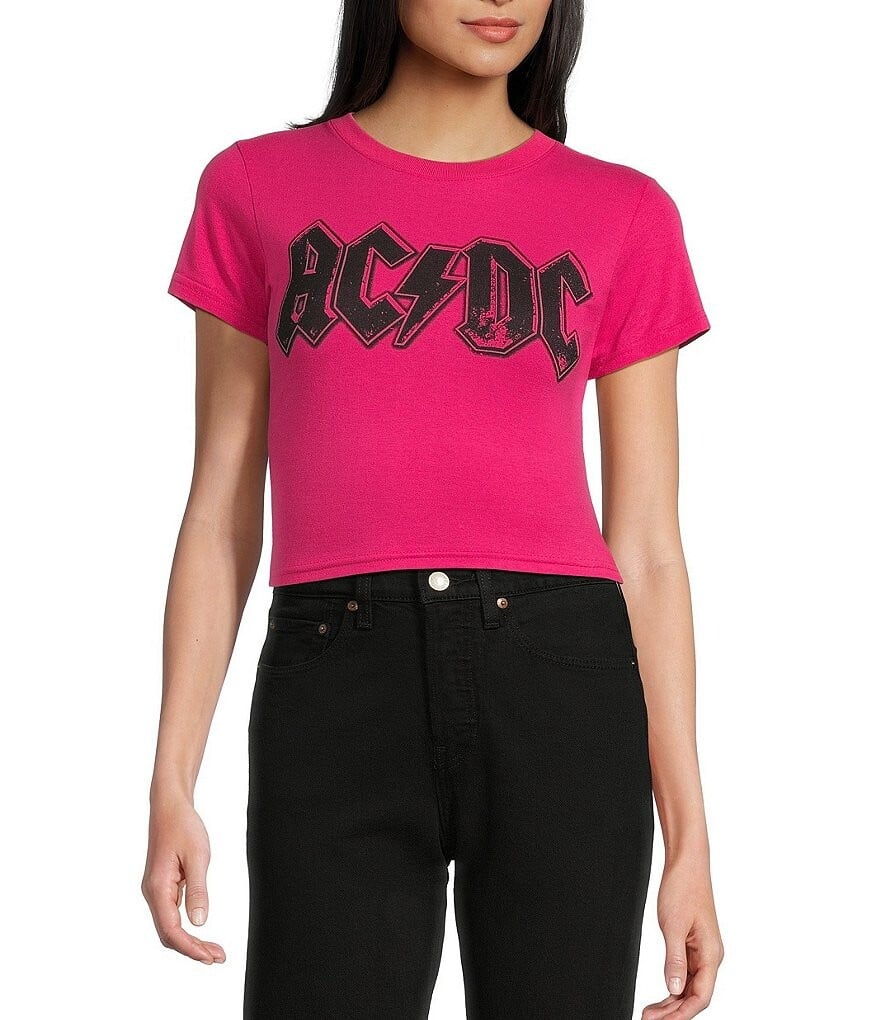 

Футболка с рисунком Philcos ACDC Smudge, розовый