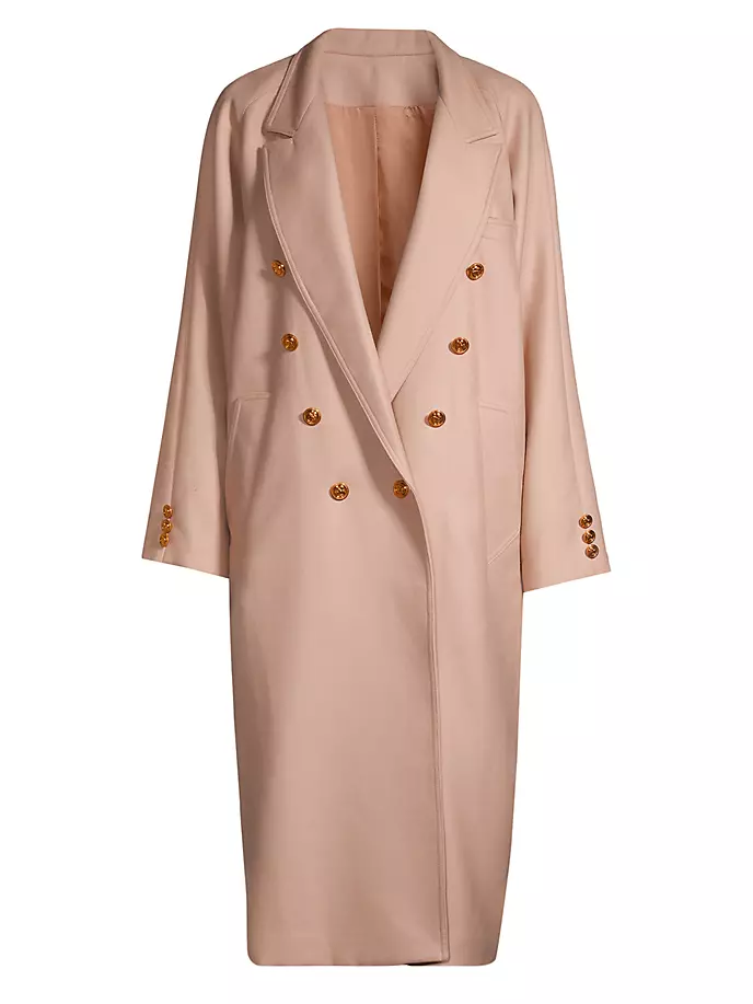 Шерстяное пальто оверсайз Virtuoso Ginger & Smart, цвет biscuit цена и фото