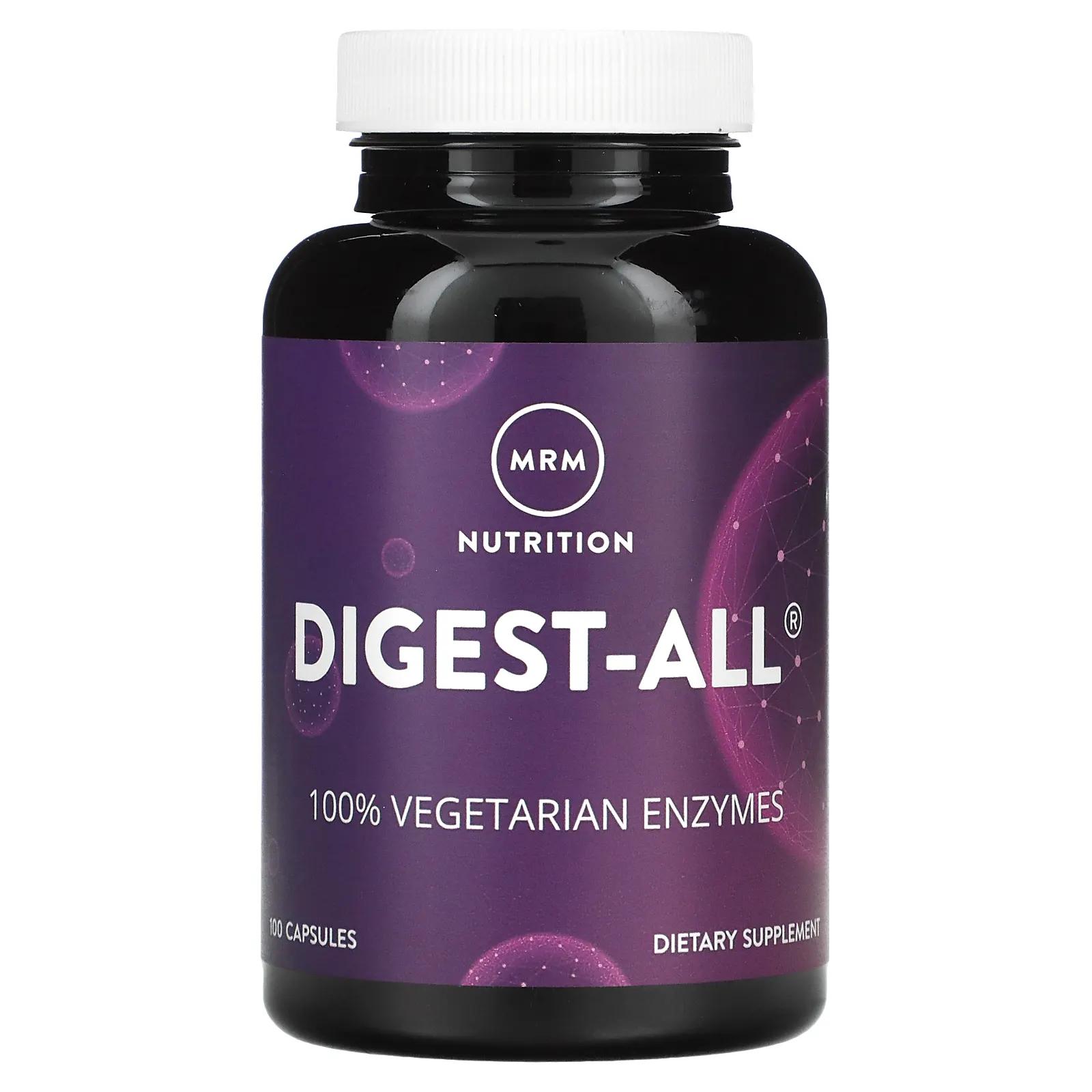 MRM Digest-All 100 вегетарианских капсул revive digest aid 90 вегетарианских капсул